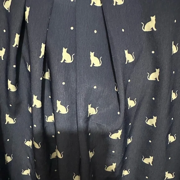 Navy - Cream Cat 🐈‍⬛ print - Picture 2 of 6